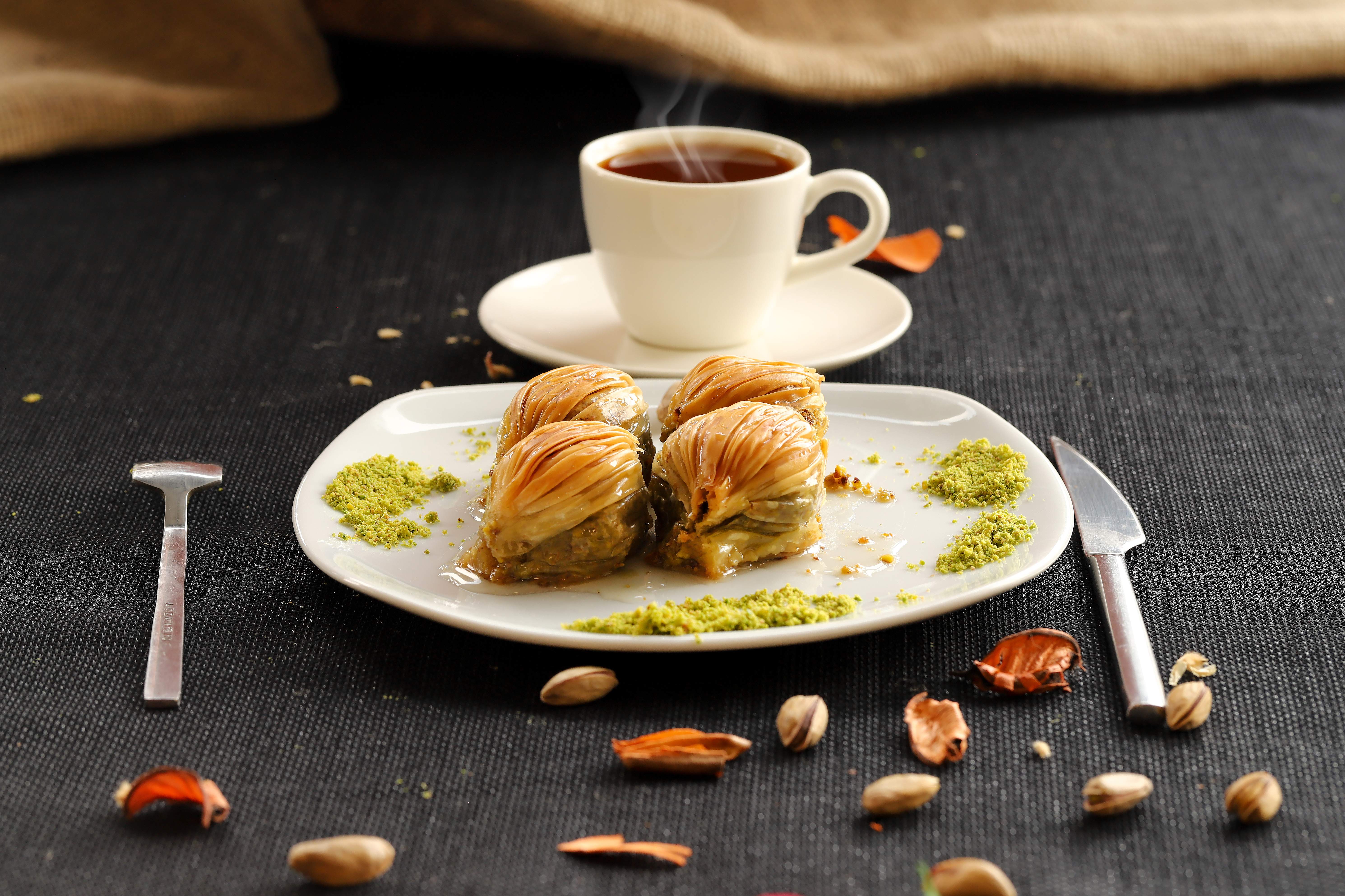 Midye baklava, yakın plan